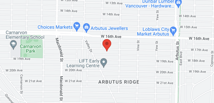 map of 2468 W 18TH AVENUE
